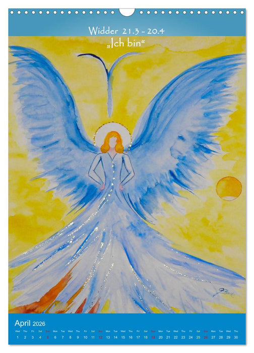 Your star sign as an angel (CALVENDO Monthly Calendar 2026)