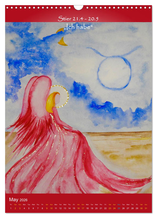 Your star sign as an angel (CALVENDO Monthly Calendar 2026)