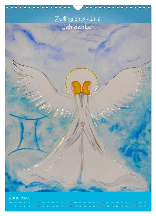 Your star sign as an angel (CALVENDO Monthly Calendar 2026)
