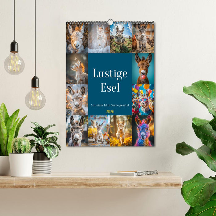 Funny donkeys (CALVENDO Monthly Calendar 2026)