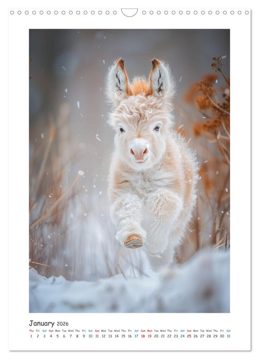 Funny donkeys (CALVENDO Monthly Calendar 2026)