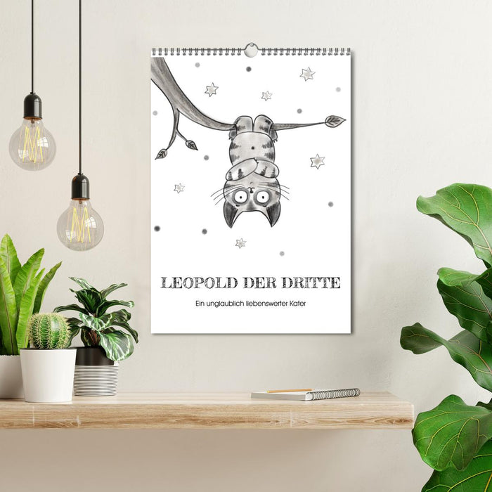 LEOPOLD THE THIRD - An incredibly lovable cat (CALVENDO Monthly Calendar 2026)