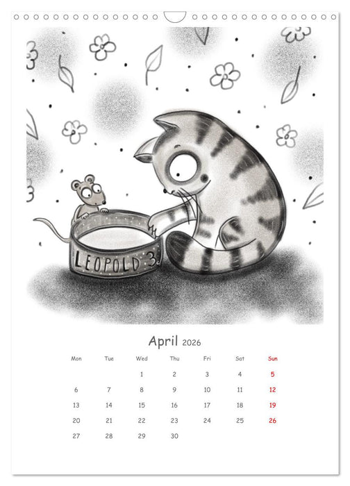 LEOPOLD THE THIRD - An incredibly lovable cat (CALVENDO Monthly Calendar 2026)
