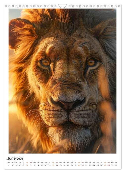Africa's wildlife - impressive heads (CALVENDO Monthly Calendar 2026)