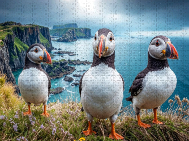Auf der steilen Klippe - CALVENDO Foto-Puzzle'