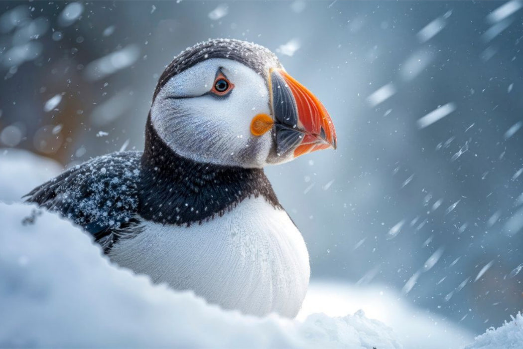 Premium Textil-Leinwand Hier ist es doch sehr ungemütlich