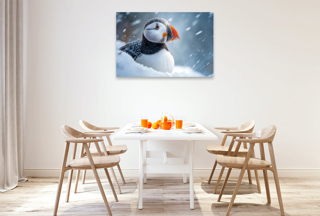 Premium Textil-Leinwand Hier ist es doch sehr ungemütlich