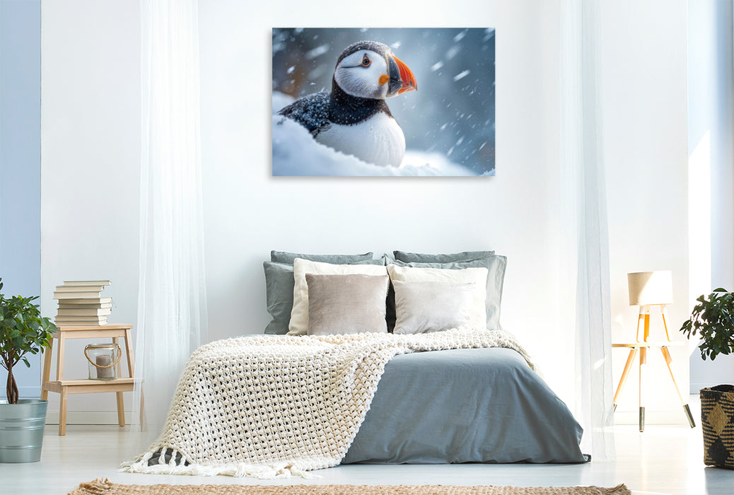 Premium Textil-Leinwand Hier ist es doch sehr ungemütlich