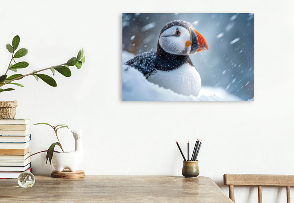 Premium Textil-Leinwand Hier ist es doch sehr ungemütlich