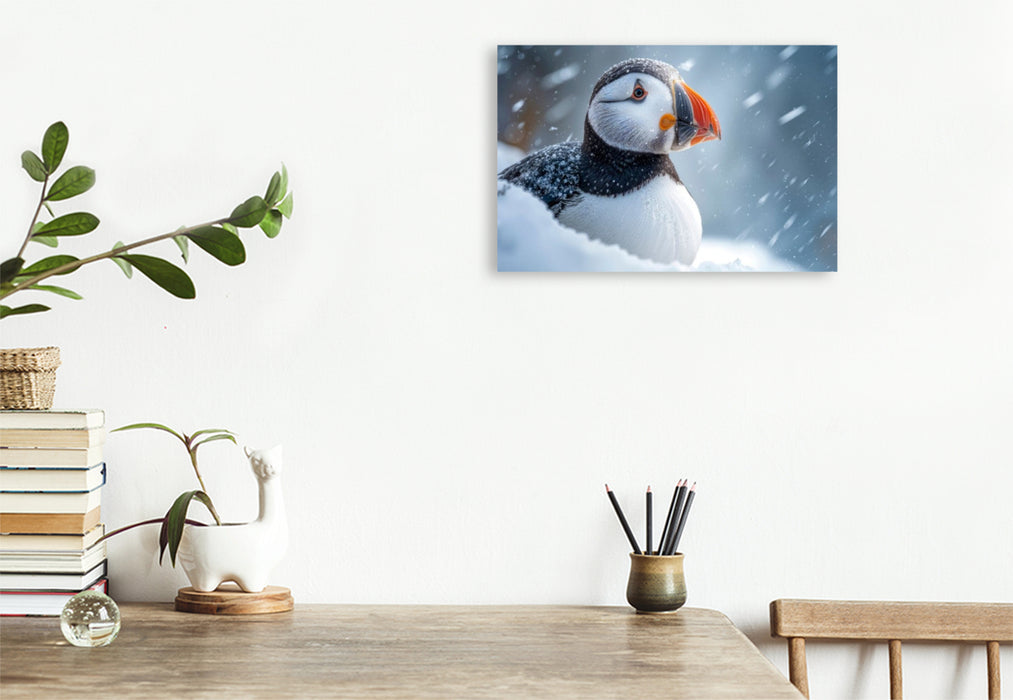 Premium Textil-Leinwand Hier ist es doch sehr ungemütlich