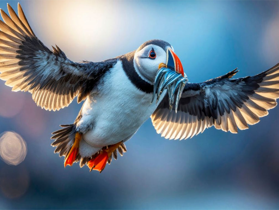 Ein Schnabel voller Fisch - CALVENDO Foto-Puzzle'