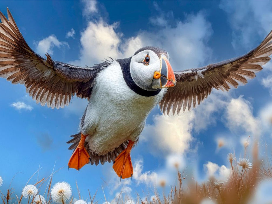 Anflug auf die Klippe - CALVENDO Foto-Puzzle'