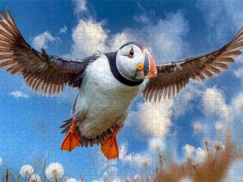 Anflug auf die Klippe - CALVENDO Foto-Puzzle'