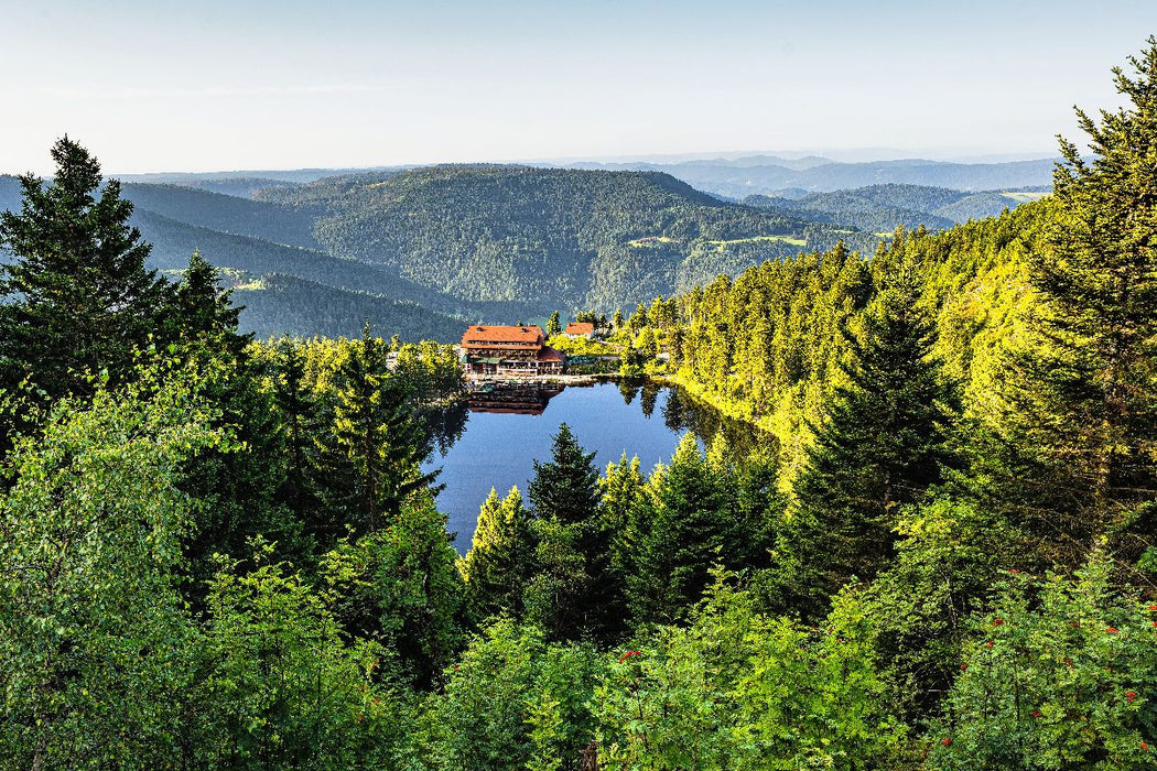 Premium Textil-Leinwand Mummelsee