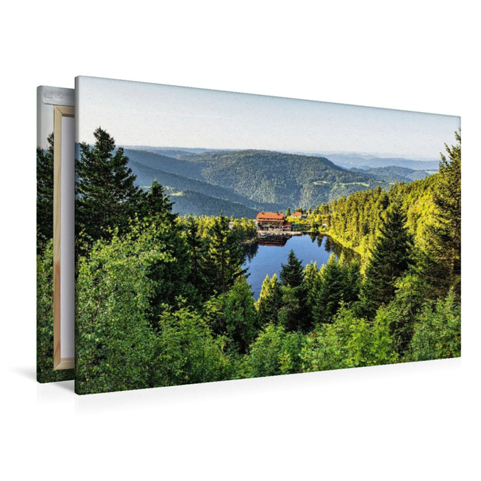 Premium Textil-Leinwand Mummelsee