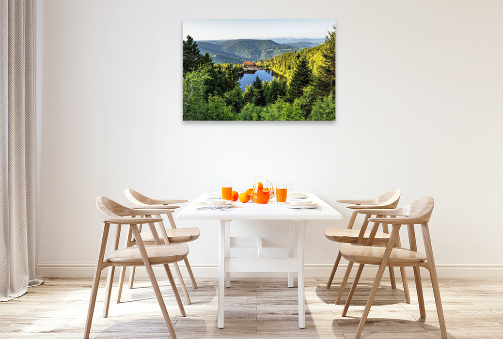 Premium Textil-Leinwand Mummelsee