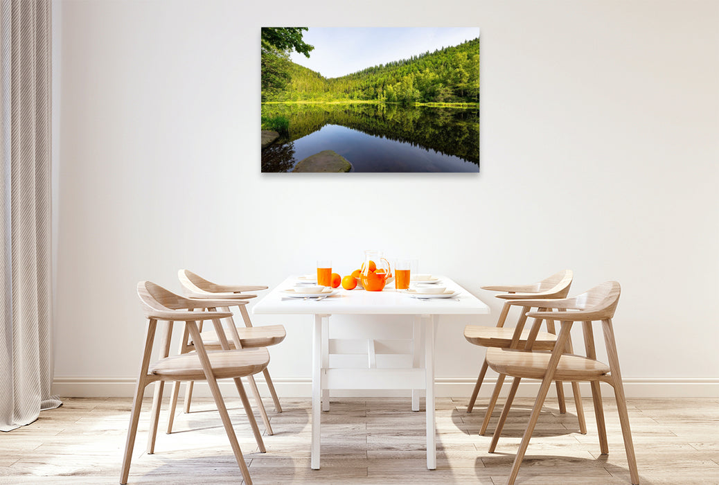 Premium Textil-Leinwand Sankenbachsee