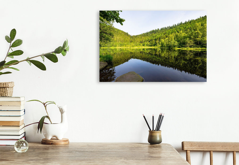 Premium Textil-Leinwand Sankenbachsee