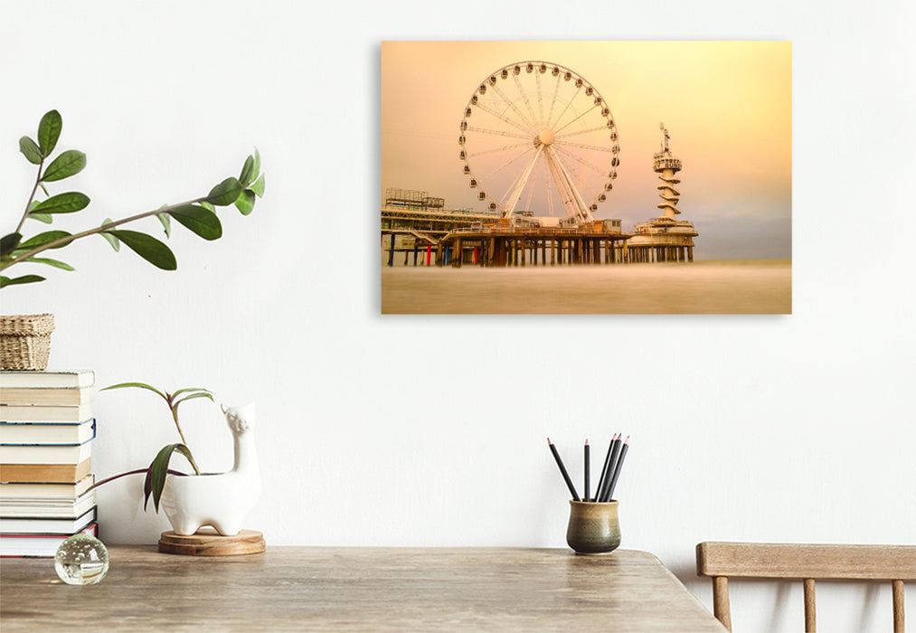 Premium Textil-Leinwand Scheveningen