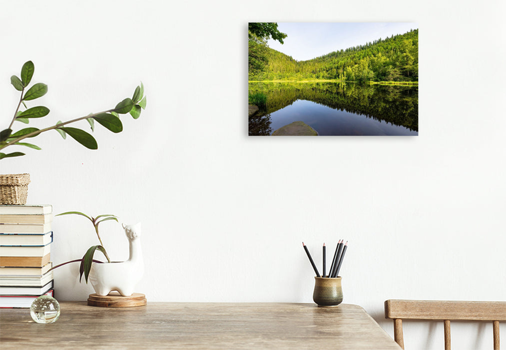 Premium Textil-Leinwand Sankenbachsee