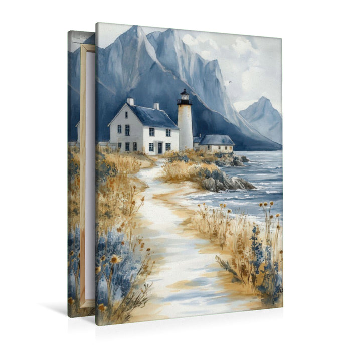 Premium Textil-Leinwand Leuchtende Horizonte