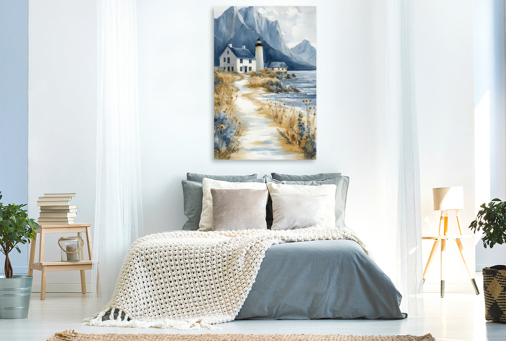 Premium Textil-Leinwand Leuchtende Horizonte