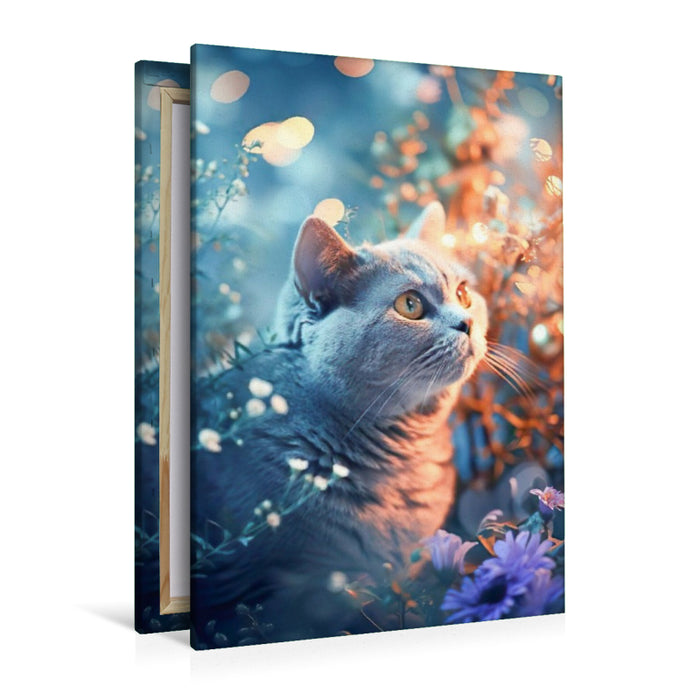 Premium Textil-Leinwand Blicke aus dem Versteck