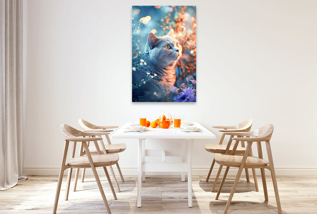 Premium Textil-Leinwand Blicke aus dem Versteck