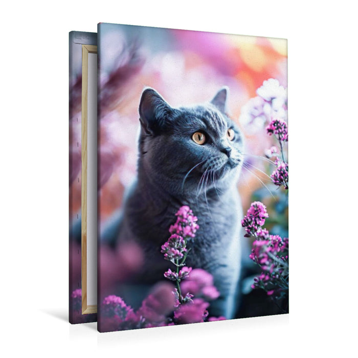 Premium Textil-Leinwand Neugierige Blicke