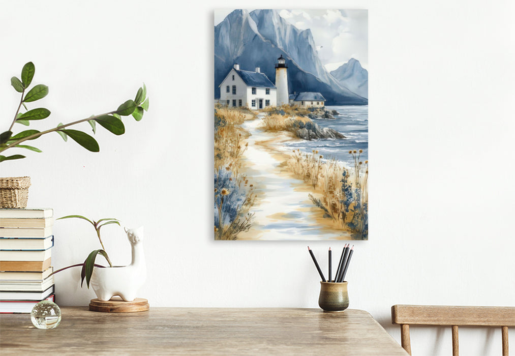 Premium Textil-Leinwand Leuchtende Horizonte