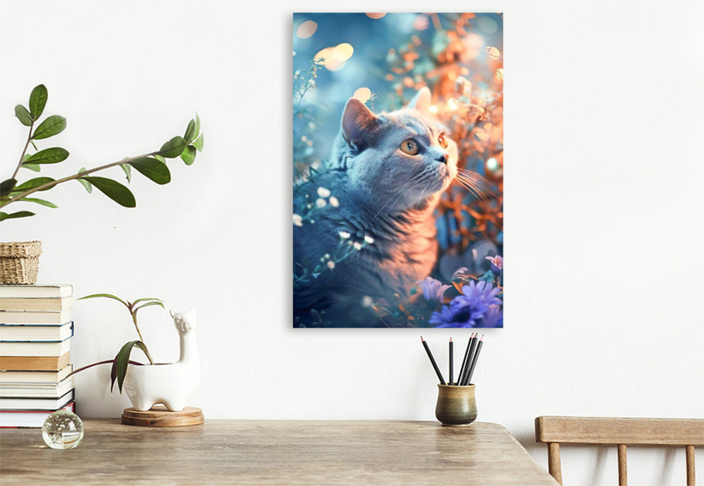 Premium Textil-Leinwand Blicke aus dem Versteck