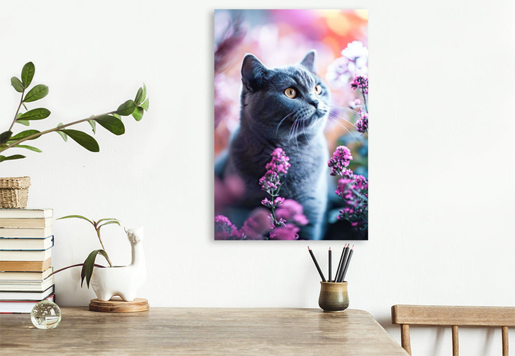 Premium Textil-Leinwand Neugierige Blicke