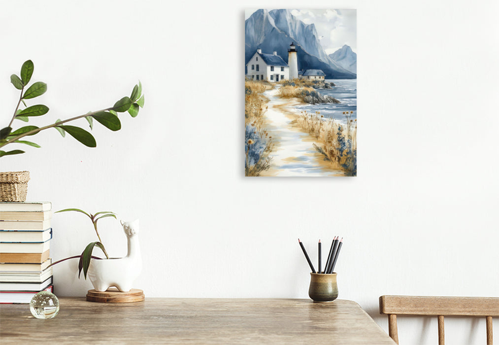 Premium Textil-Leinwand Leuchtende Horizonte