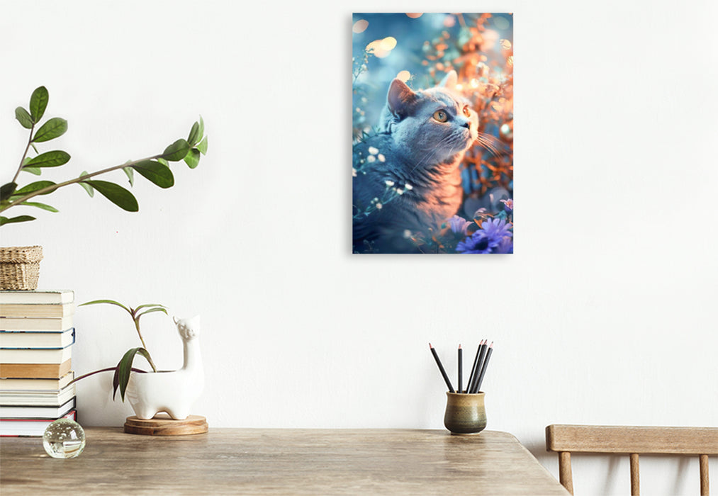 Premium Textil-Leinwand Blicke aus dem Versteck