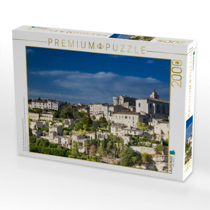 Das Dorf Gordes, Département Vaucluse, Provence - CALVENDO Foto-Puzzle'
