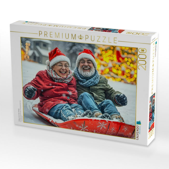 Vollgas durch den Winter - CALVENDO Foto-Puzzle'