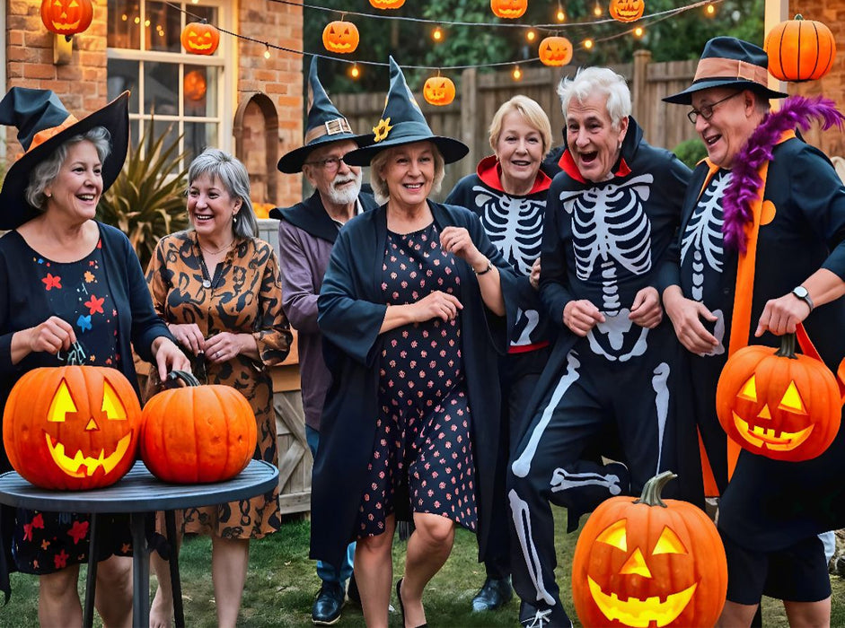 Senioren feiern Halloween - CALVENDO Foto-Puzzle'