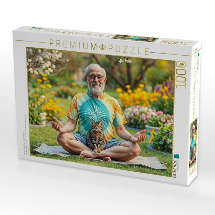 Om statt Ojemine - Yoga mit Katze - CALVENDO Foto-Puzzle'