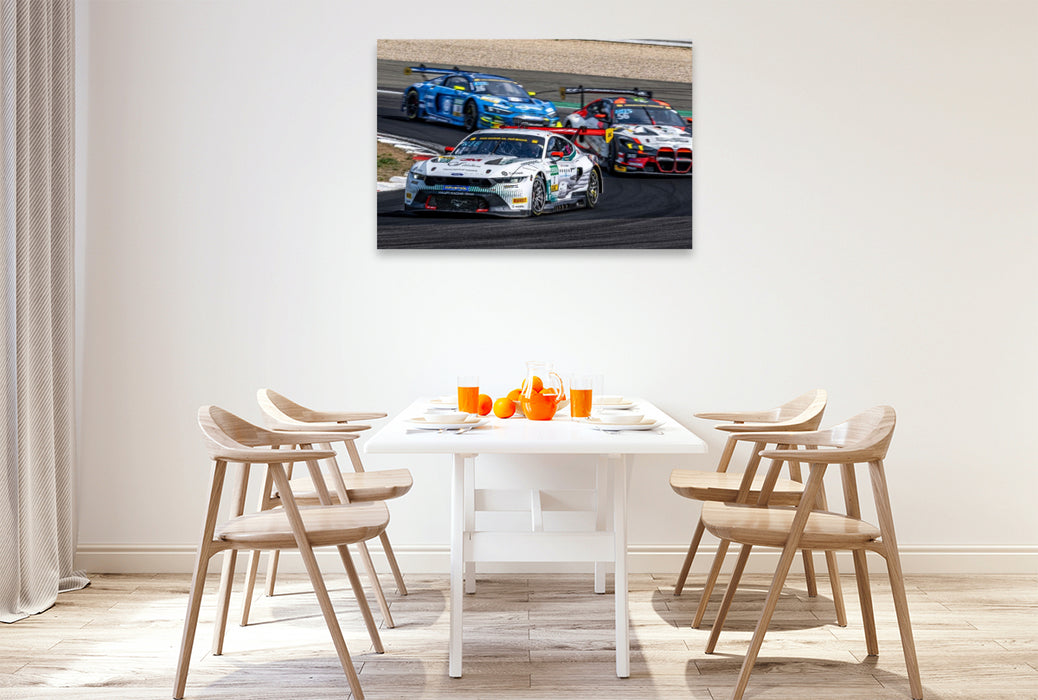 Premium Textil-Leinwand Ford Mustang GT3, Haupt Racing Team, Car Nr. 1