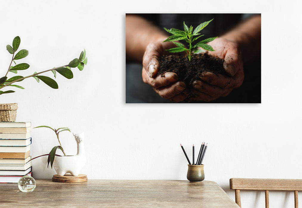 Premium Textil-Leinwand Ein Motiv aus dem Kalender Grüne Zukunft