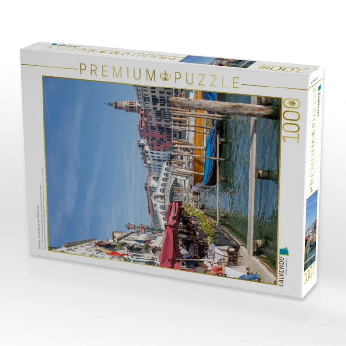 Venedig - Canal Grande und Rialtobrücke - CALVENDO Foto-Puzzle'