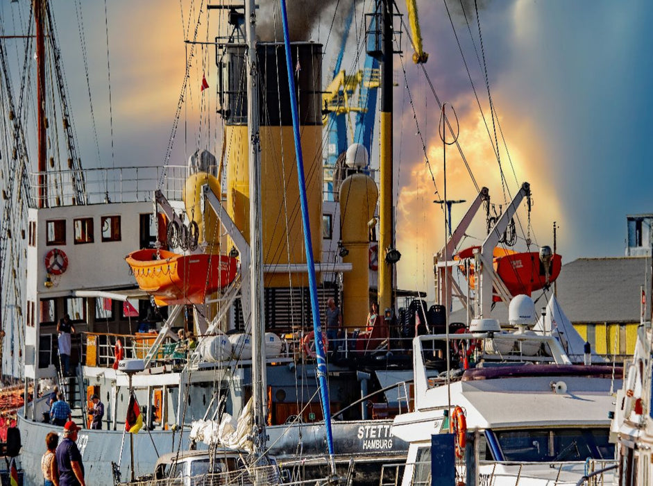 Aufbruch zur Abendfahrt - CALVENDO Foto-Puzzle'
