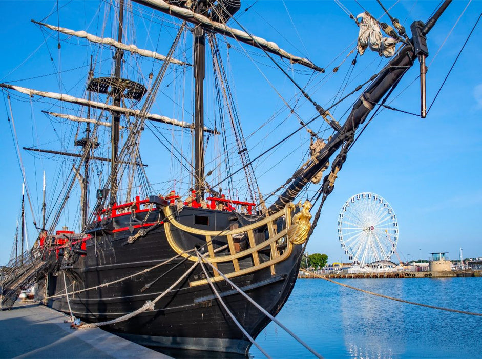 Segelschiff, Saint Malo, Bretagne - CALVENDO Foto-Puzzle'