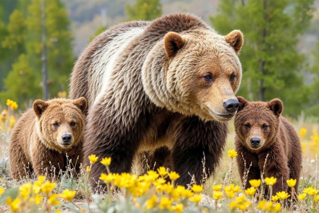 Premium Textil-Leinwand Ein Frühlingsausflug