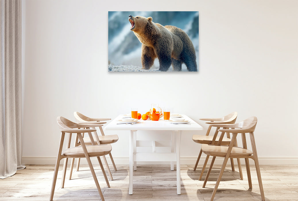 Premium Textil-Leinwand Seht her - hier bin ich