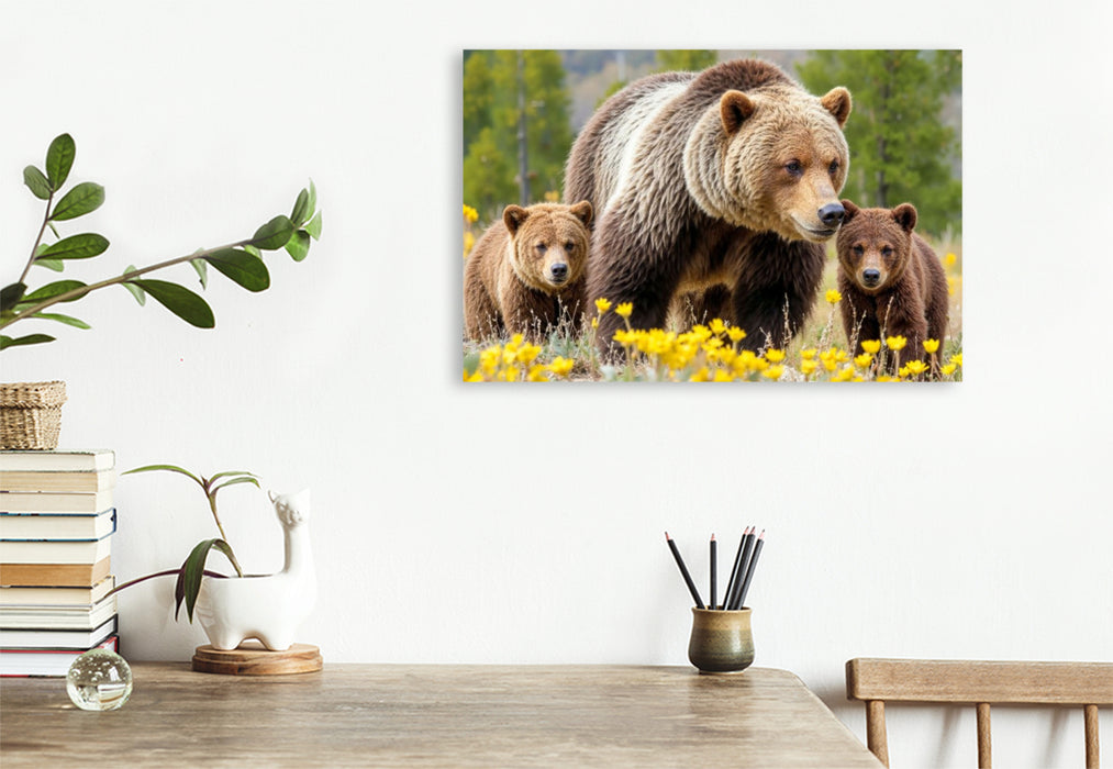 Premium Textil-Leinwand Ein Frühlingsausflug