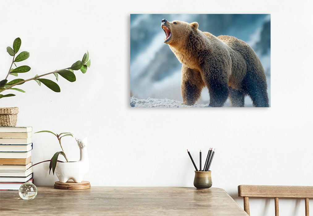 Premium Textil-Leinwand Seht her - hier bin ich