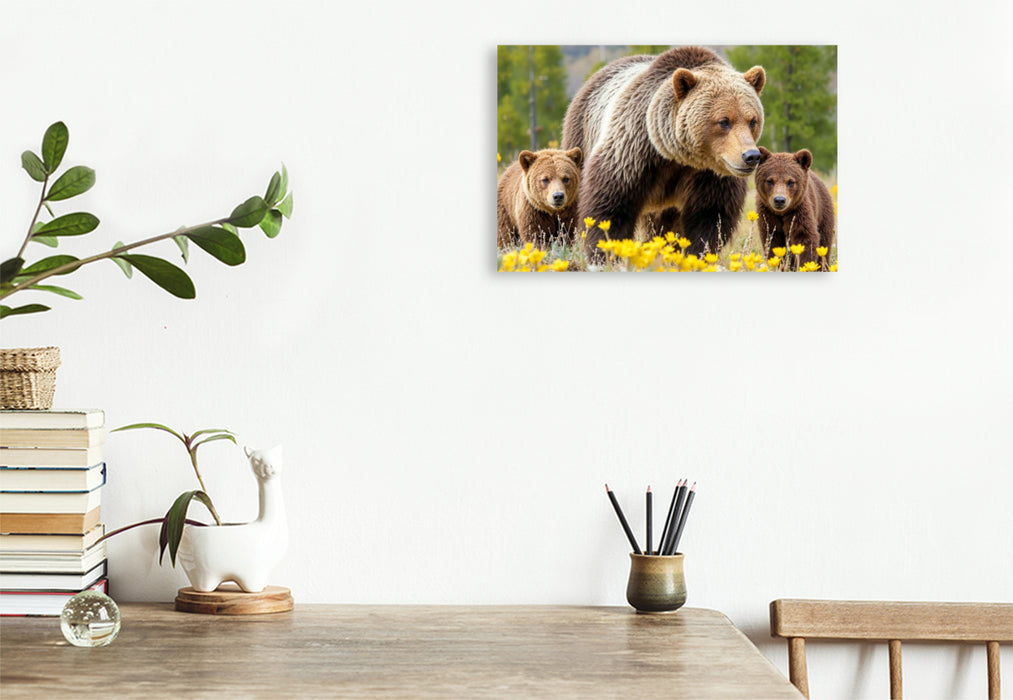 Premium Textil-Leinwand Ein Frühlingsausflug