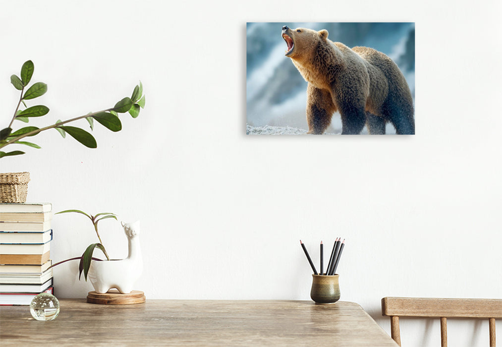 Premium Textil-Leinwand Seht her - hier bin ich