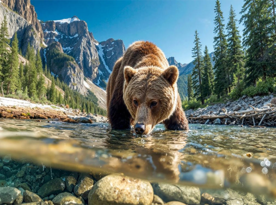 Kühles frisches Wasser löscht den Durst - CALVENDO Foto-Puzzle'